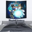 Dragon Ball Anime Tapestry | DB Characters Vegeta Goku Power Kamehameha Blue Galaxy Tapestry Home Decor