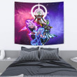 Dragon Ball Anime Tapestry - DB Super Saiyan Fighting Burst Limit Red And Blue Tapestry Home Decor