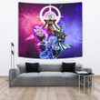 Dragon Ball Anime Tapestry - DB Super Saiyan Fighting Burst Limit Red And Blue Tapestry Home Decor