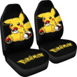 Pretty Pikachu Pokemon Anime Fan Gift Car Seat Covers H Universal Fit