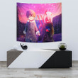 Darling In The Franxx Anime Tapestry - Cute Little Zero Two And Hiro Holding Hands Tapestry Home Decor
