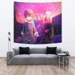 Darling In The Franxx Anime Tapestry - Cute Little Zero Two And Hiro Holding Hands Tapestry Home Decor