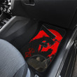 Berserk Anime Car Floor Mats - Guts With Wolf Armor Bloody Red Moon Car Mats