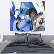 Darling In The Franxx Anime Tapestry - Ichigo Code 015 With Blue Franxx Tapestry Home Decor