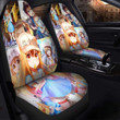 Anime Girl Yellow Hair Seat Covers Universal Fit