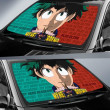 My Hero Academia Anime Car Sunshade | MHA Izuku Face And All Might Green And Red Sun Shade