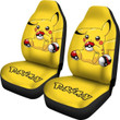 Pretty Pikachu Car Seat Covers Pokemon Anime Fan Gift H Universal Fit