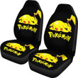 Pikachu Sleepy Car Seat Covers Pokemon Anime Fan Gift H Universal Fit