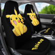 Cute Pikachu Pokemon Anime Fan Gift Car Seat Covers H Universal Fit