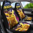 Pikachu Detective Car Seat Covers Pokemon Anime Fan Gift H Universal Fit