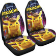 Pikachu Detective Car Seat Covers Pokemon Anime Fan Gift H Universal Fit