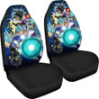 Dragon Ball Anime Car Seat Covers | DB Characters Vegeta Goku Power Kamehameha Blue Galaxy Seat Covers