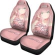 Zero Two Anime Girl Pink Car Seat Covers For Fans