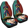My Hero Academia Anime Car Seat Covers | MHA Izuku Face And All Might Green And Red Seat Covers