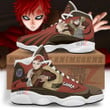 Gaara Naruto Anime Air Jordan 13 Sneakers Custom Anime Shoes