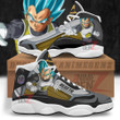 Dragon Ball Vegeta Fukkatsu Super Saiyan God Air Jordan 13 Sneakers Custom Anime Shoes