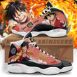 One Piece Luffy Air Jordan 13 Sneakers Custom Anime Shoes