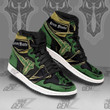 Green Mantis JD Sneakers Black Clover Custom Anime Shoes