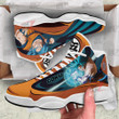 Dragon Ball Sneakers Goku Super Saiyan Blue Air Jordan 13 Sneakers Custom Anime Shoes