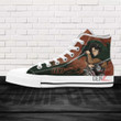 Attack On Titan Levi Ackermann High Top Shoes Custom Anime Sneakers