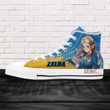 Legend Of Zelda Princess Zelda High Top Shoes Custom Anime Shoes