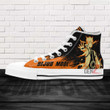 Naruto Bijuu Mode High Top Shoes Custom Anime Sneakers