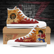 One Piece Monkey D Luffy High Top Shoes Custom Anime Sneakers