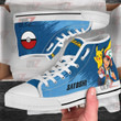 Pokemon Satoshi Pikachu High Top Shoes Custom Anime Sneakers