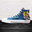 Pokemon Satoshi Pikachu High Top Shoes Custom Anime Sneakers