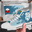 Pokemon Vulpix Alola High Top Shoes Custom Anime Sneakers