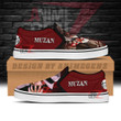 Demon Slayer Muzan Slip-on Custom Anime Sneakers Shoes