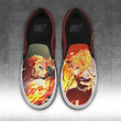Demon Slayer Rengoku Slip-on Shoes Custom Anime Sneakers