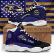 Baltimore Ravens Air Jordan 13 Sneakers NFL Custom Sport Shoes