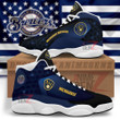 Milwaukee Brewers Air Jordan 13 Sneakers MLB Custom Sports Shoes