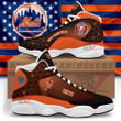 New York Mets Air Jordan 13 Sneakers MLB Custom Sports Shoes