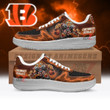 Cincinnati Bengals Air Sneakers Mascot Thunder Style Custom NFL Sport Shoes