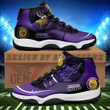 Minnesota Vikings Air Jordan 11 Sneakers NFL Custom Sport Shoes