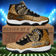 New Orleans Saints Air Jordan 11 Sneakers NFL Custom Sport Shoes