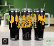 Pittsburgh Steelers NFL Glitter Personalized 40oz Tumbler With Handle and Straw