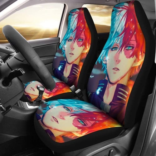 Shoto Todoroki Car Seat Covers Mha Anime Car Decor Universal Fit