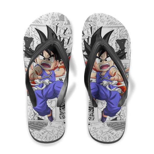 Son Goku Kid Dragon Ball Anime Custom Flip Flops