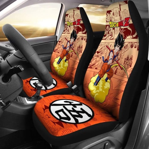 Son Goku Dragon Ball Z Car Seat Covers Manga Mixed Anime Universal Fit