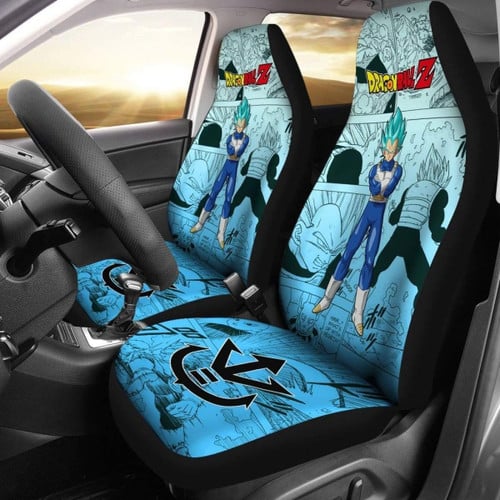 Vegeta Blue Dragon Ball Z Car Seat Covers Manga Mixed Anime Cool Universal Fit