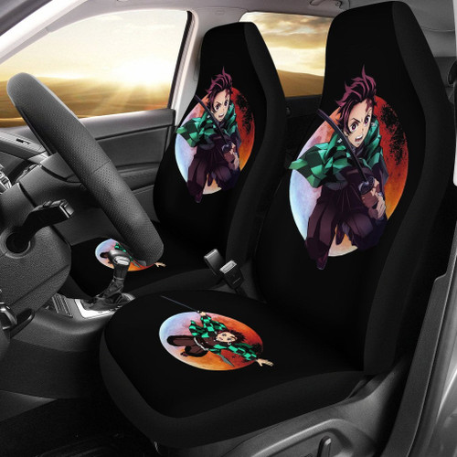 Kamado Tanjiro Car Seat Covers Demon Slayer Anime Seat Covers