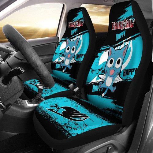 Happy Fairy Tail Car Seat Covers Gift For Cute Fan Anime Universal Fit