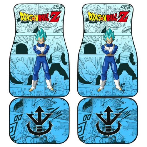 Vegeta Blue Characters Dragon Ball Z Car Floor Mats Manga Mixed Anime Universal Fit