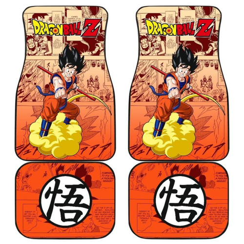 Son Goku Characters Dragon Ball Z Car Floor Mats Manga Mixed Anime Universal Fit