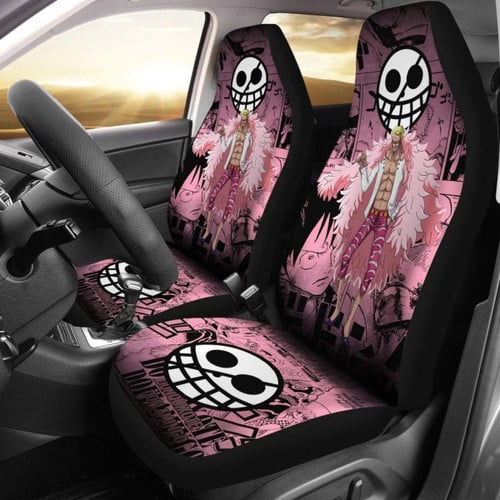 Donquixote Doflamingo One Piece Car Seat Covers Anime Mixed Manga Universal Fit