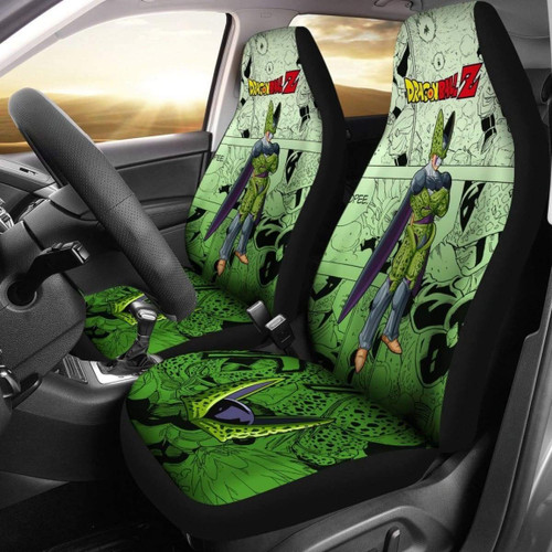 Cell Super Hero Dragon Ball Z Car Seat Covers Manga Mixed Anime Universal Fit