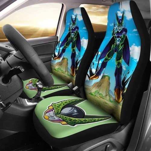 Dragon Ball Cell Anime Car Seat Covers For Fan Universal Fit